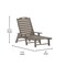 Flash Furniture Brown Adjustable Chaise Lounger with Cupholder, 2PK 2-LE-HMP-2017-414-BR-GG - alternate 9